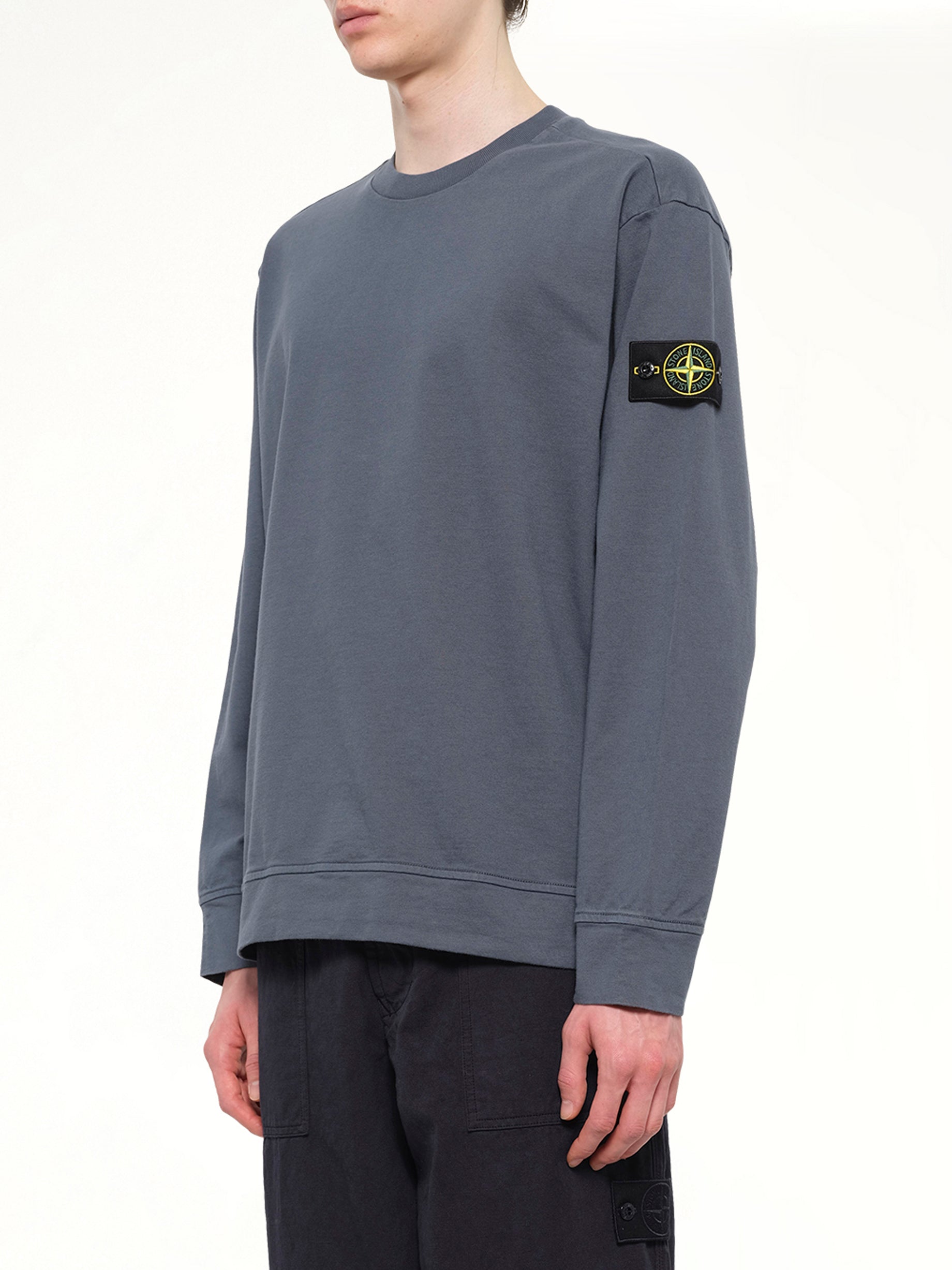 6100057 Cotton Sweatshirt in Slate Blue