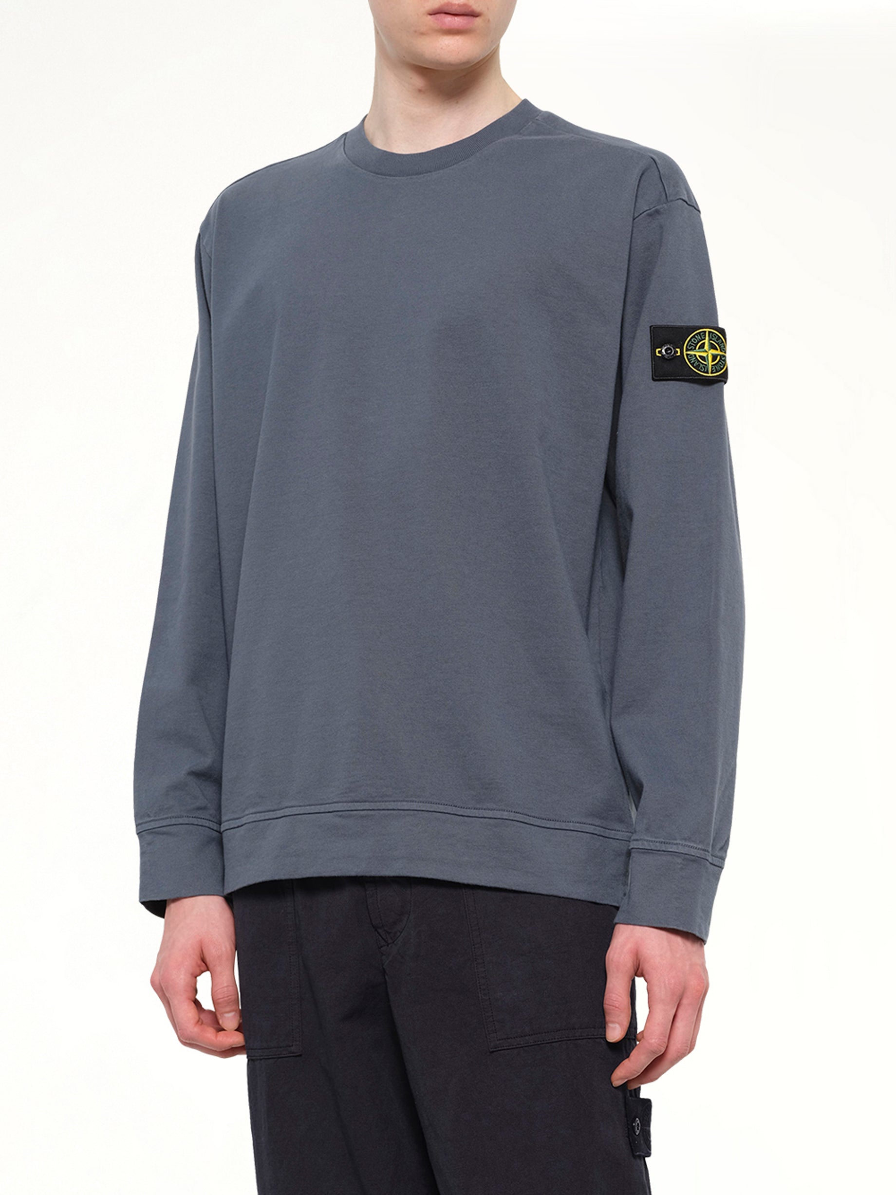 6100057 Cotton Sweatshirt in Slate Blue