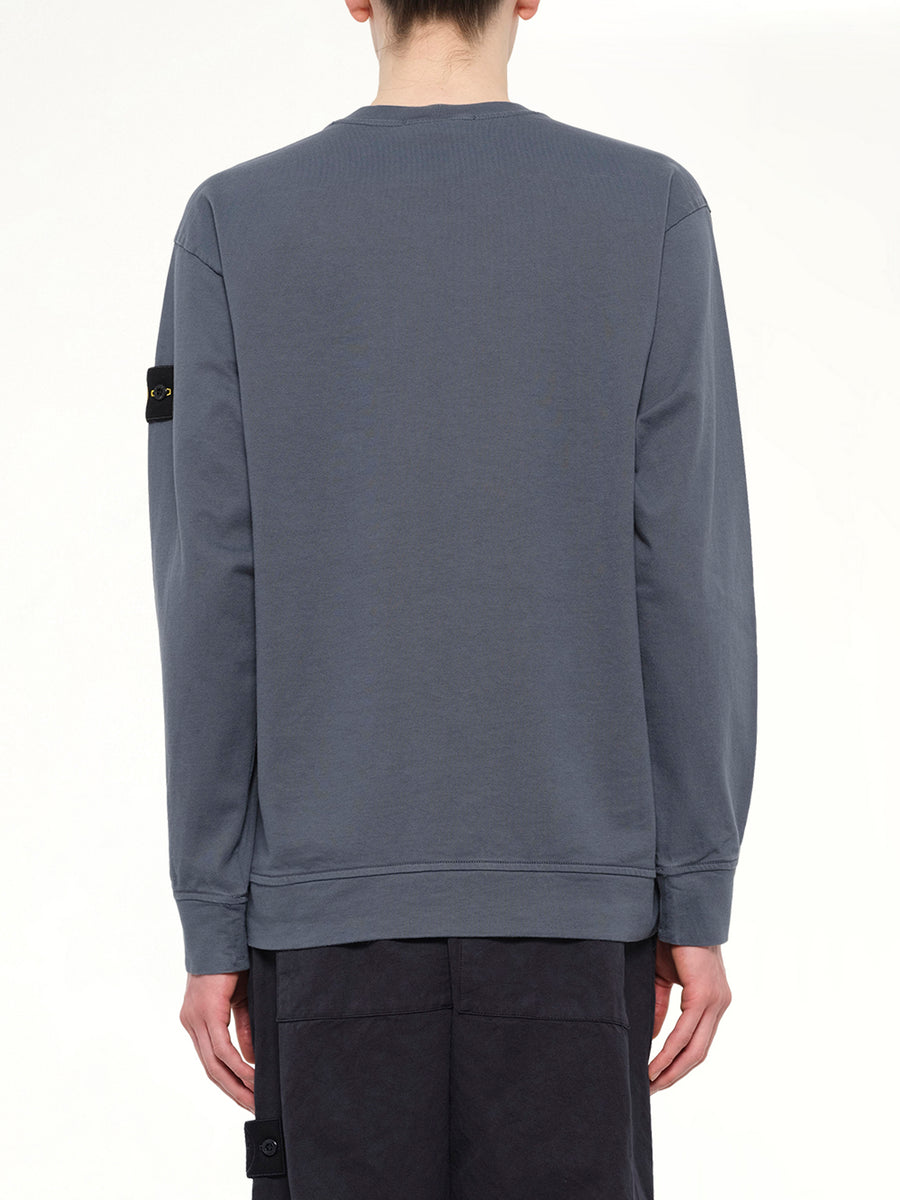 6100057 Cotton Sweatshirt in Slate Blue
