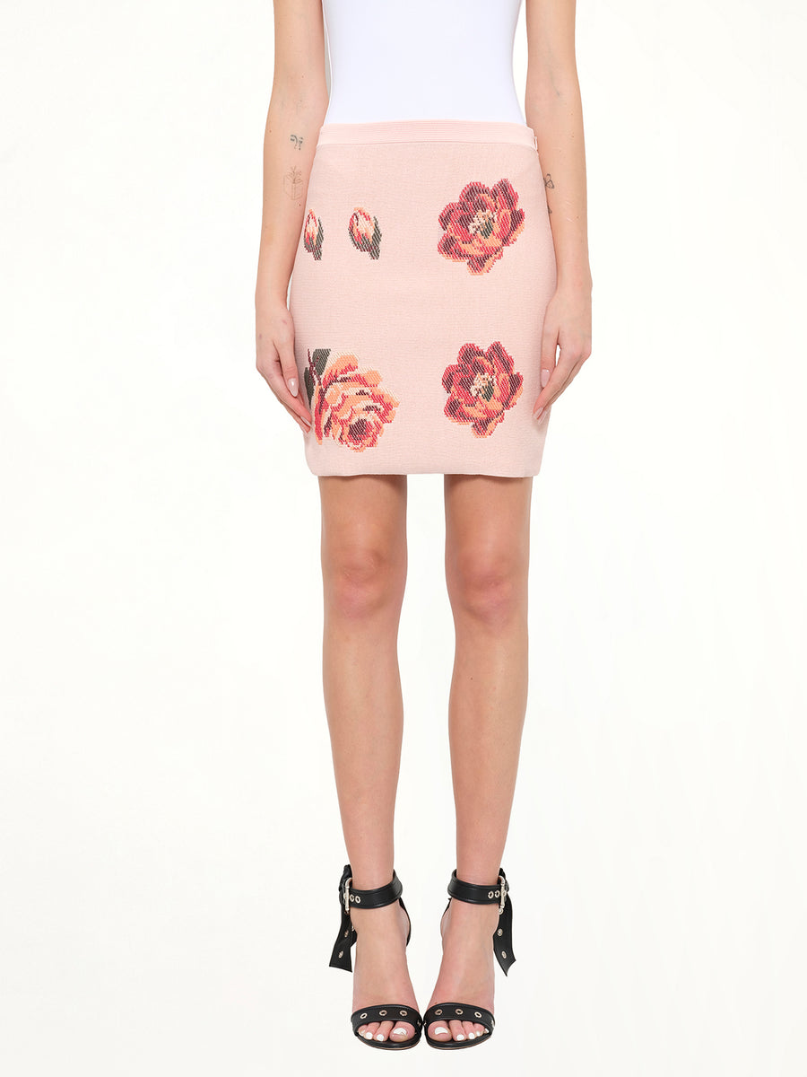 Alexander McQueen Tapestry Jacquard Mini Skirt in Multicolour