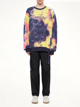 Tie Dye Sweatshirt in Violet