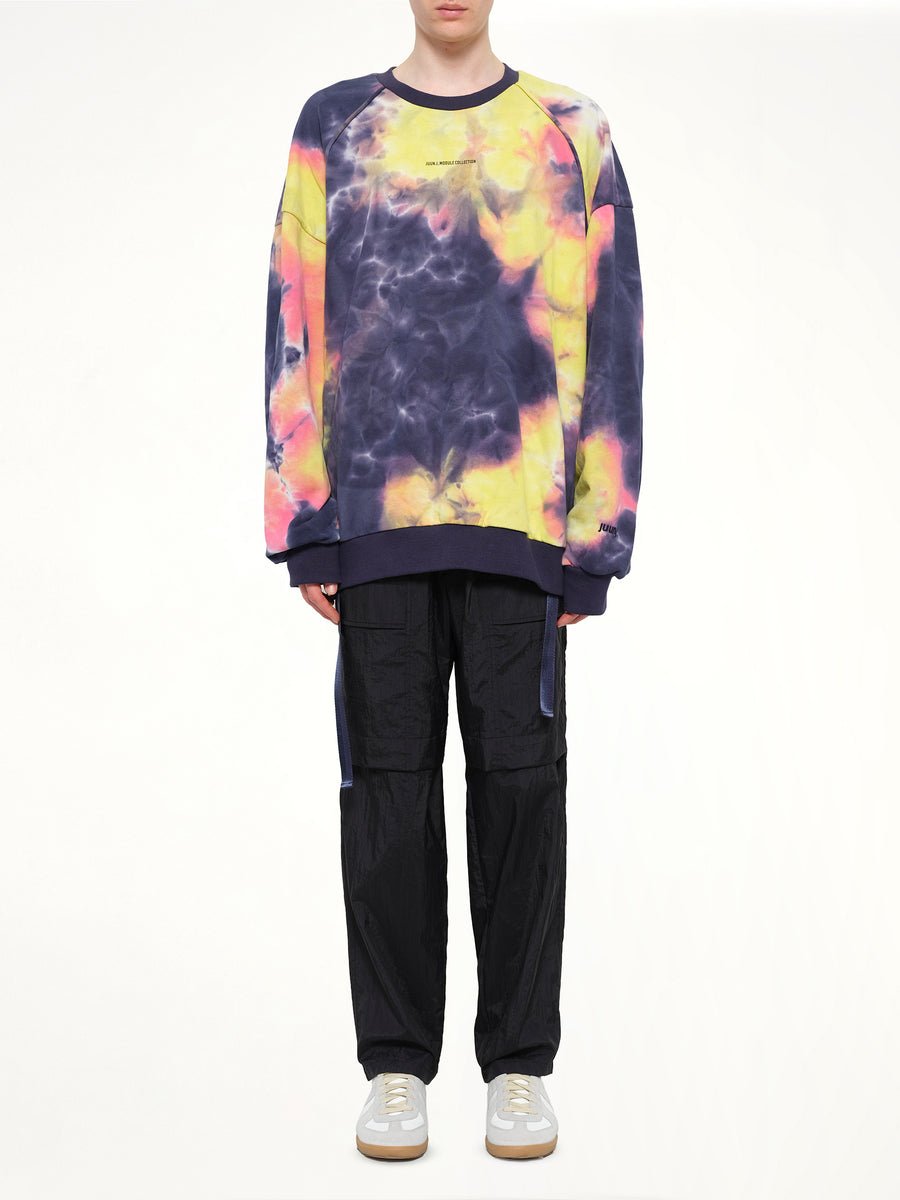 Tie Dye Sweatshirt in Violet
