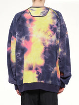 Tie Dye Sweatshirt in Violet