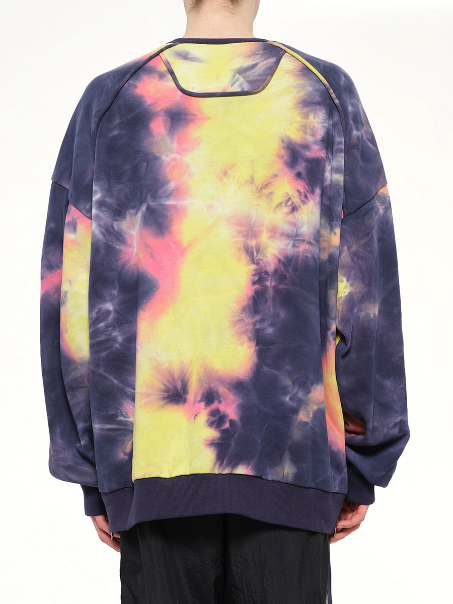 Tie Dye Sweatshirt in Violet