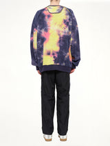 Tie Dye Sweatshirt in Violet