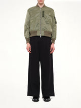 Classic Nylon Twill Blouson in Khaki