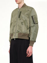 Classic Nylon Twill Blouson in Khaki