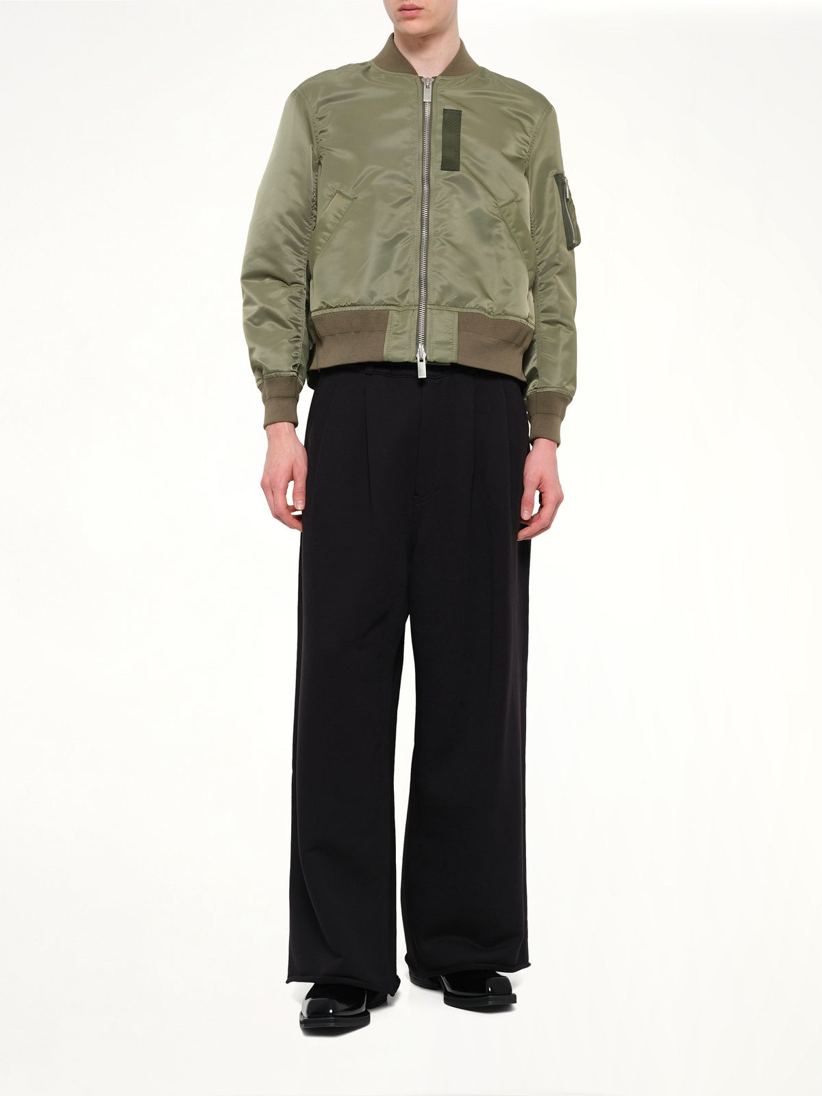 Classic Nylon Twill Blouson in Khaki