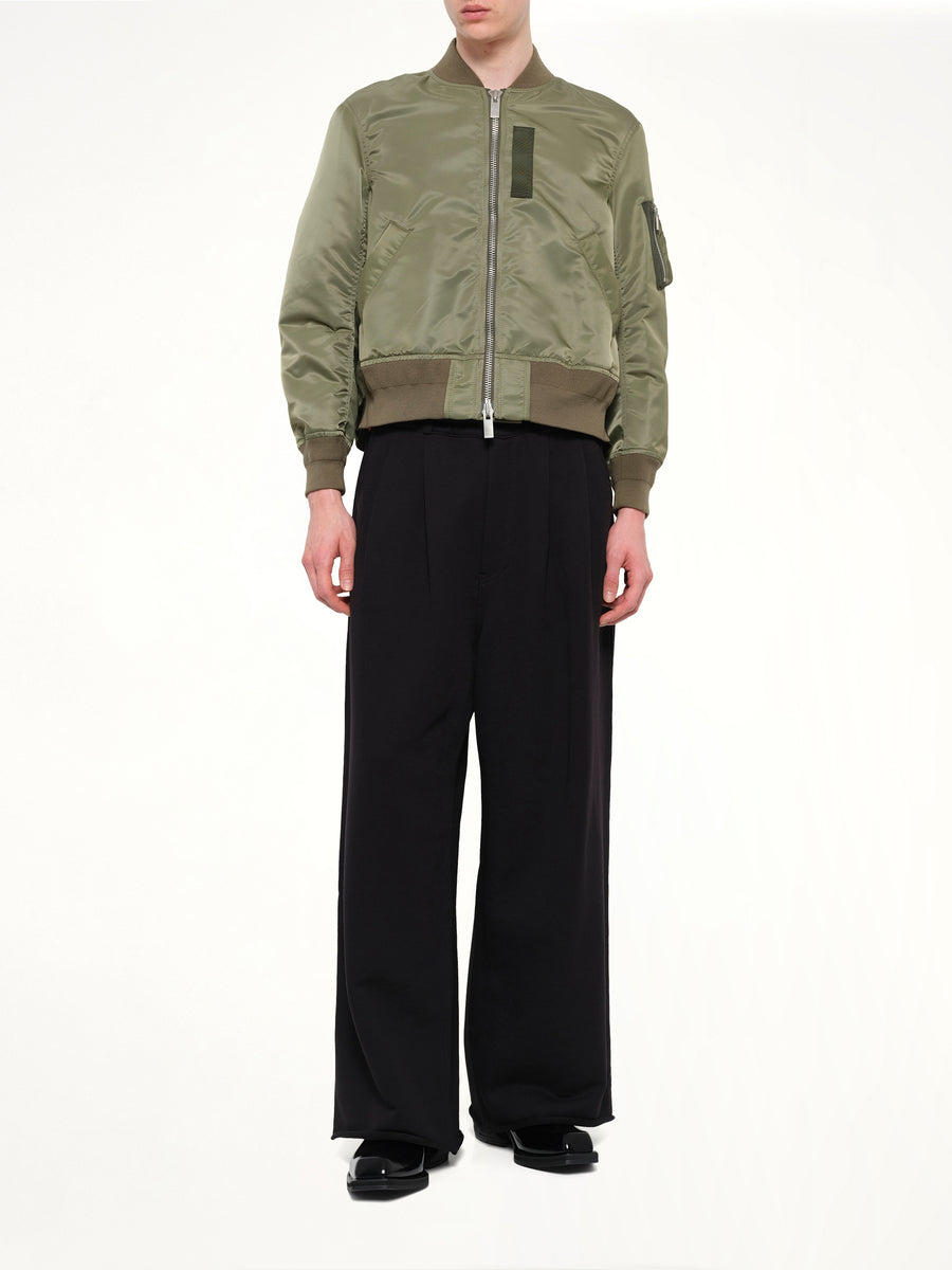 Classic Nylon Twill Blouson in Khaki