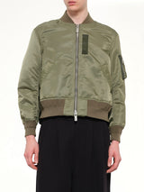 Classic Nylon Twill Blouson in Khaki