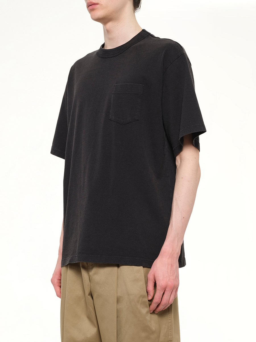 Cotton Jersey T-Shirt in Black
