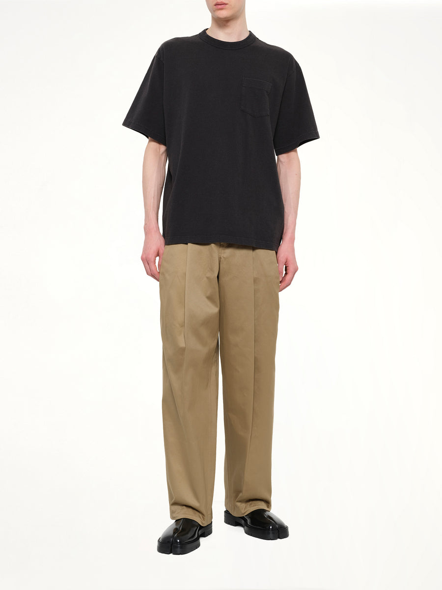 Cotton Jersey T-Shirt in Black