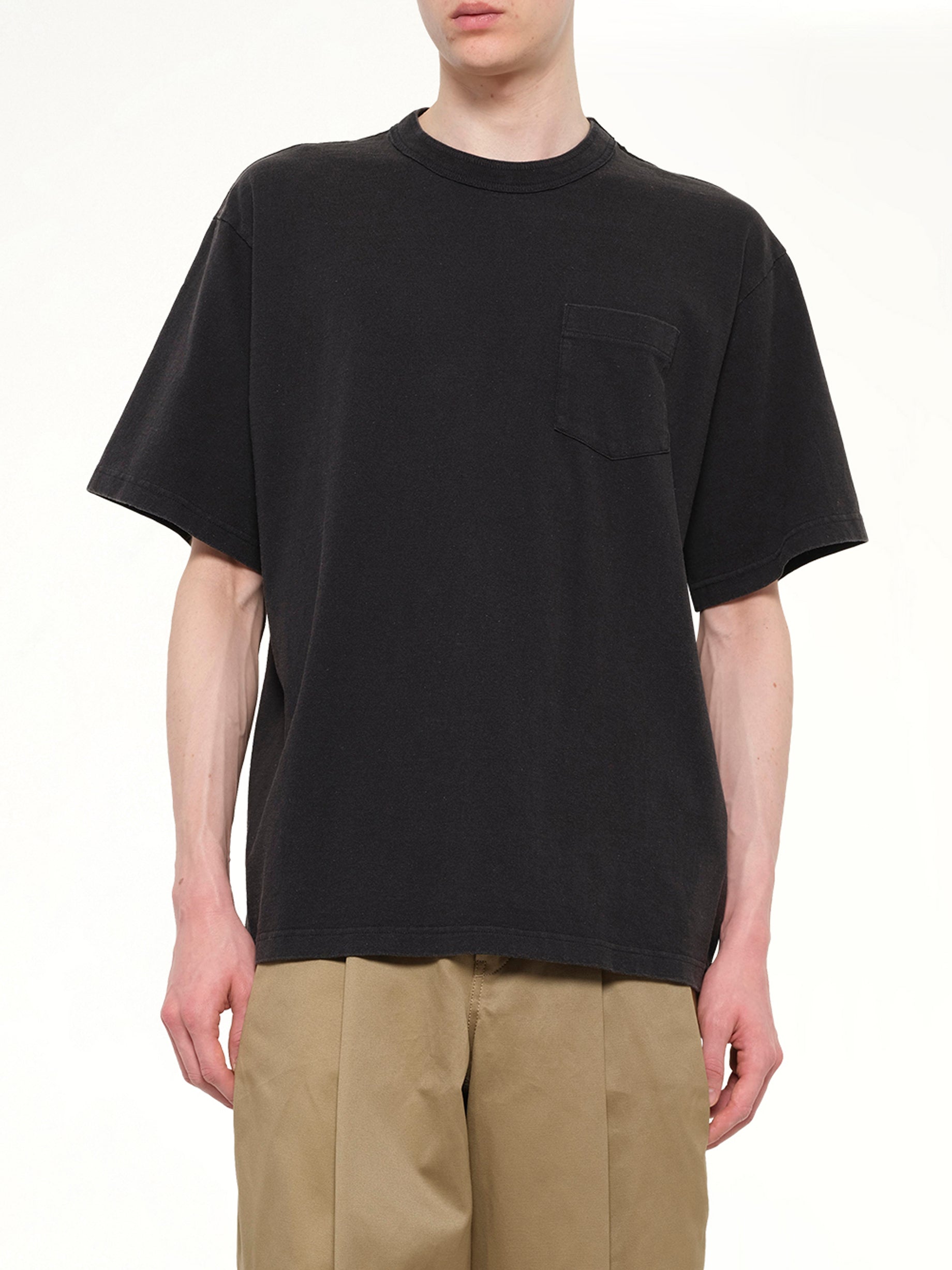 Cotton Jersey T-Shirt in Black