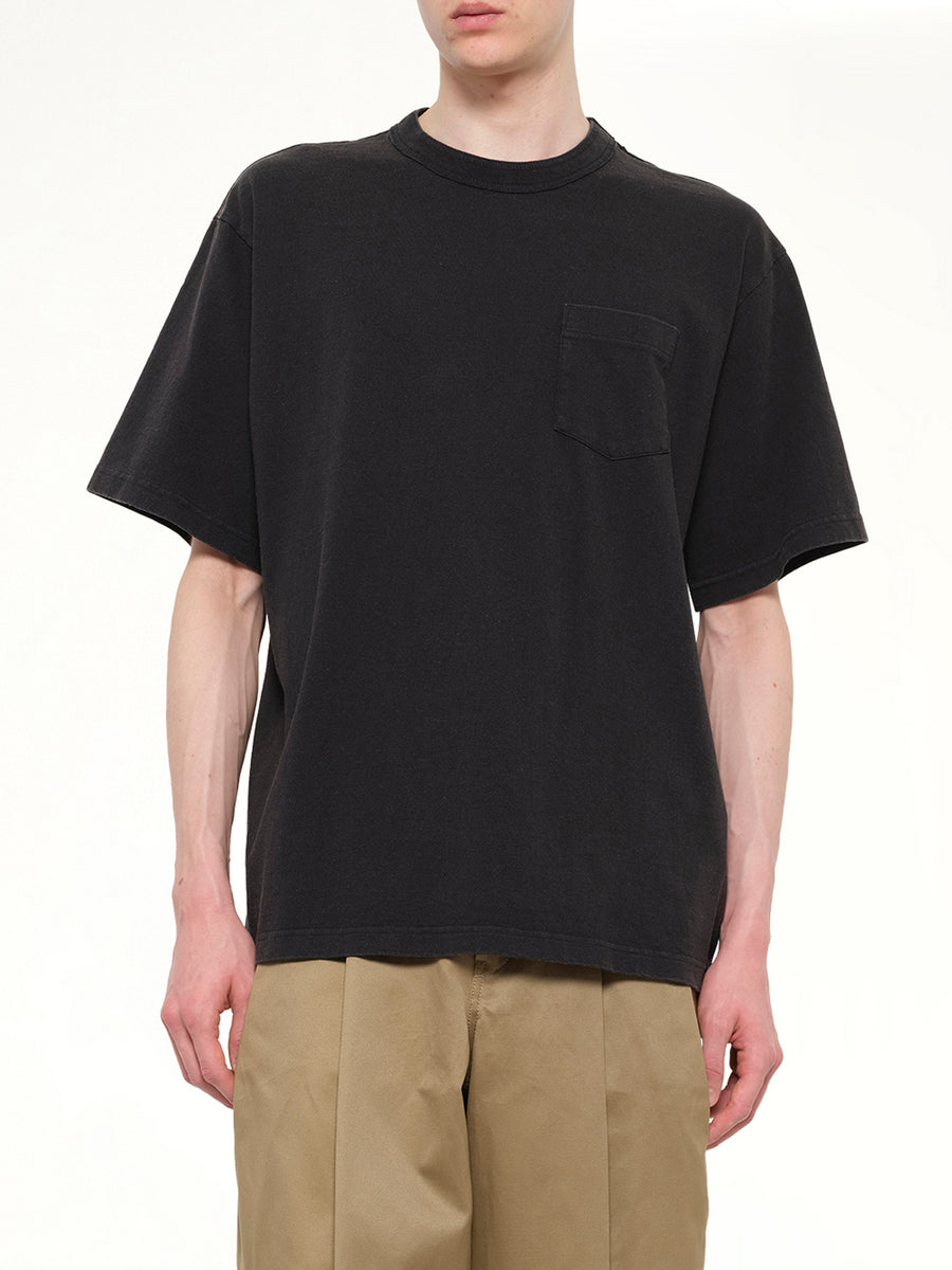 Cotton Jersey T-Shirt in Black