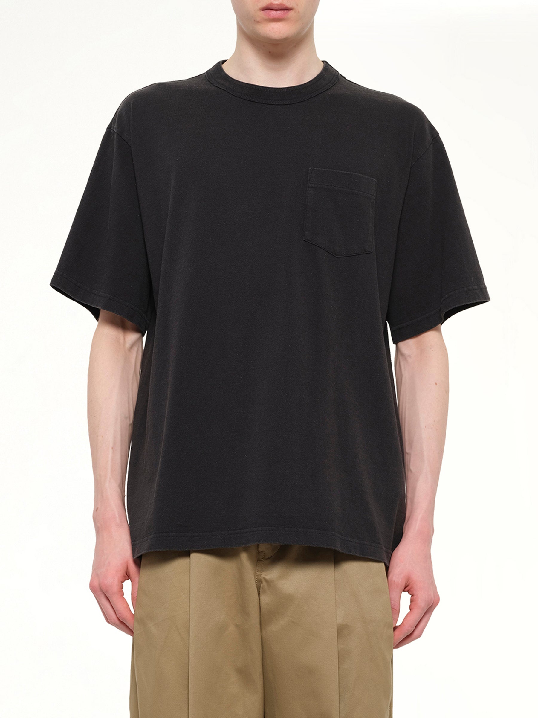 Cotton Jersey T-Shirt in Black
