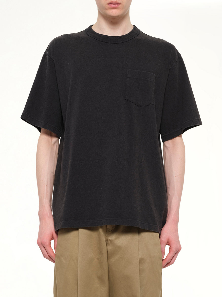 Cotton Jersey T-Shirt in Black