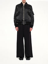 Cotton Nylon Twill Blouson in Black