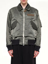 Cotton Nylon Twill Blouson in Dark Khaki
