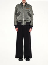 Cotton Nylon Twill Blouson in Dark Khaki