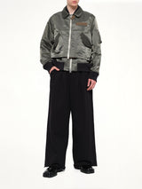 Cotton Nylon Twill Blouson in Dark Khaki