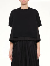 Cotton Weather x Cotton Cashmere Knit Sweater in Black