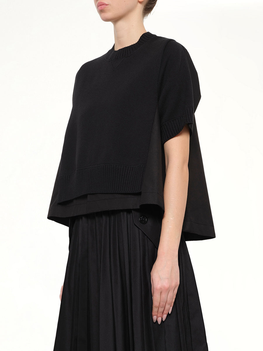Cotton Weather x Cotton Cashmere Knit Sweater in Black
