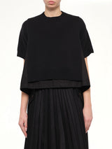 Cotton Weather x Cotton Cashmere Knit Sweater in Black