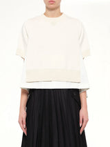 Cotton Weather x Cotton Cashmere Knit Sweater in Off White