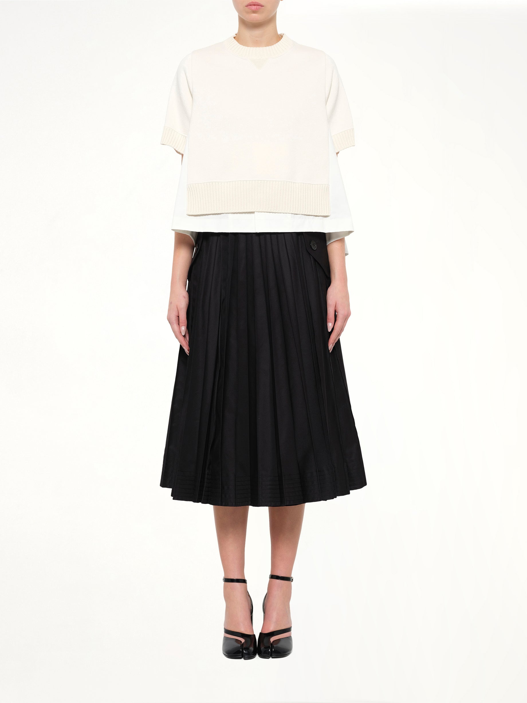 Cotton Weather x Cotton Cashmere Knit Sweater in Off White