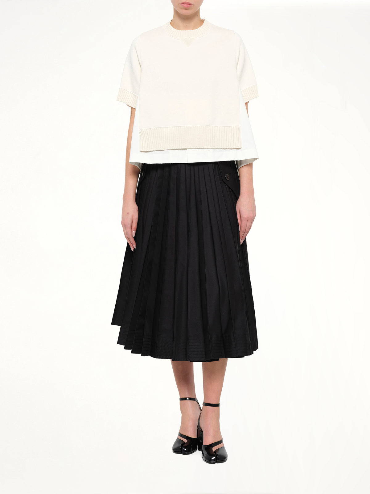 Cotton Weather x Cotton Cashmere Knit Sweater in Off White