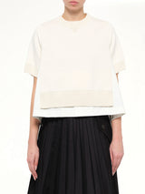 Cotton Weather x Cotton Cashmere Knit Sweater in Off White