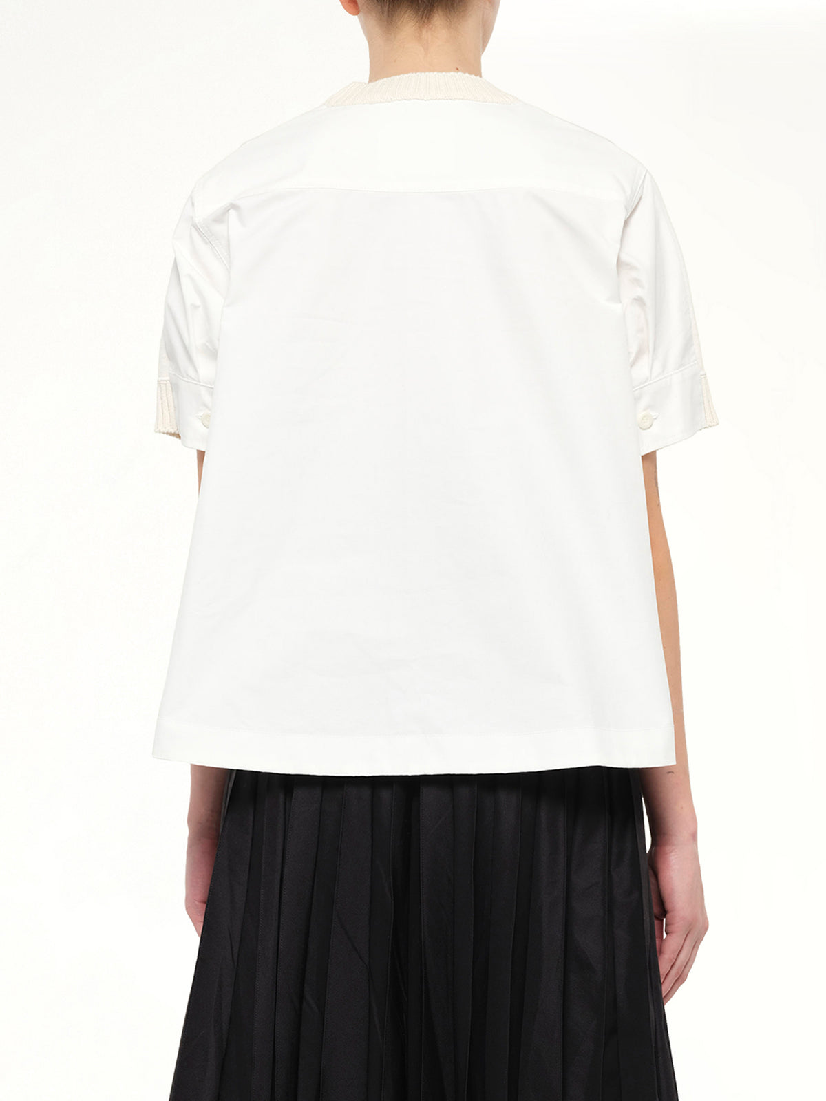 Cotton Weather x Cotton Cashmere Knit Sweater in Off White