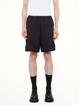 L100004 Ultra Light Nylon Stretch Shorts in Black
