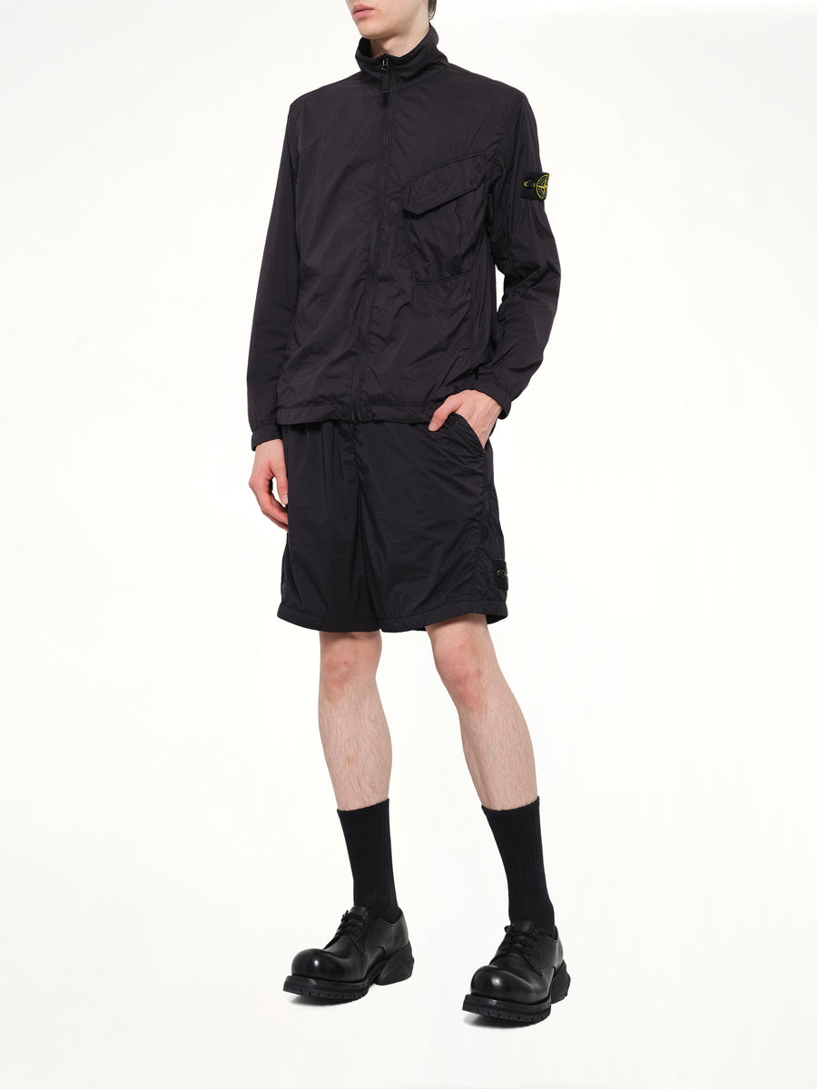 L100004 Ultra Light Nylon Stretch Shorts in Black