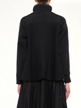 Matelasse Twill Blouson in Black