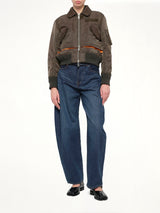 Nylon Twill Blouson in Dark Khaki