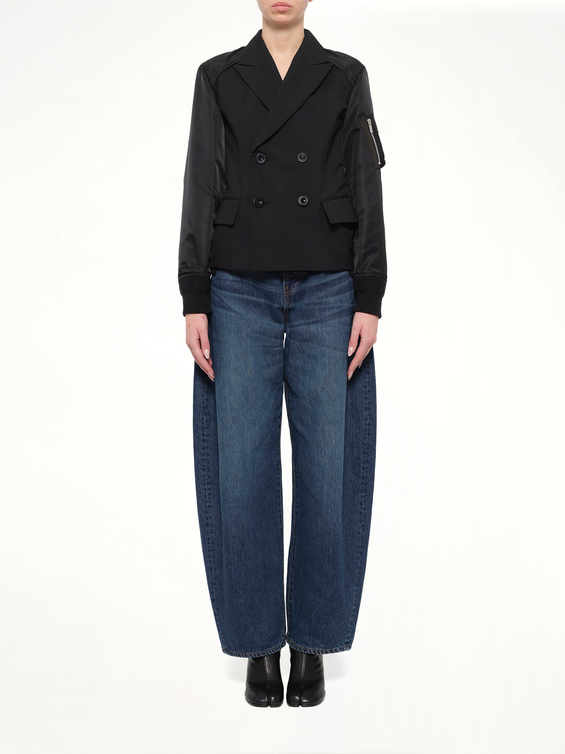 Suiting x Nylon Twill Jacket in Black