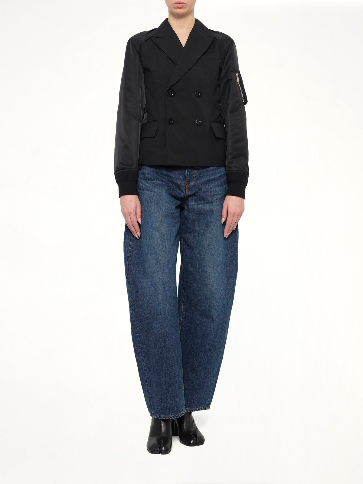 Suiting x Nylon Twill Jacket in Black