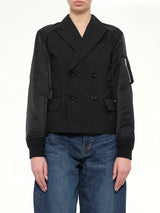 Suiting x Nylon Twill Jacket in Black