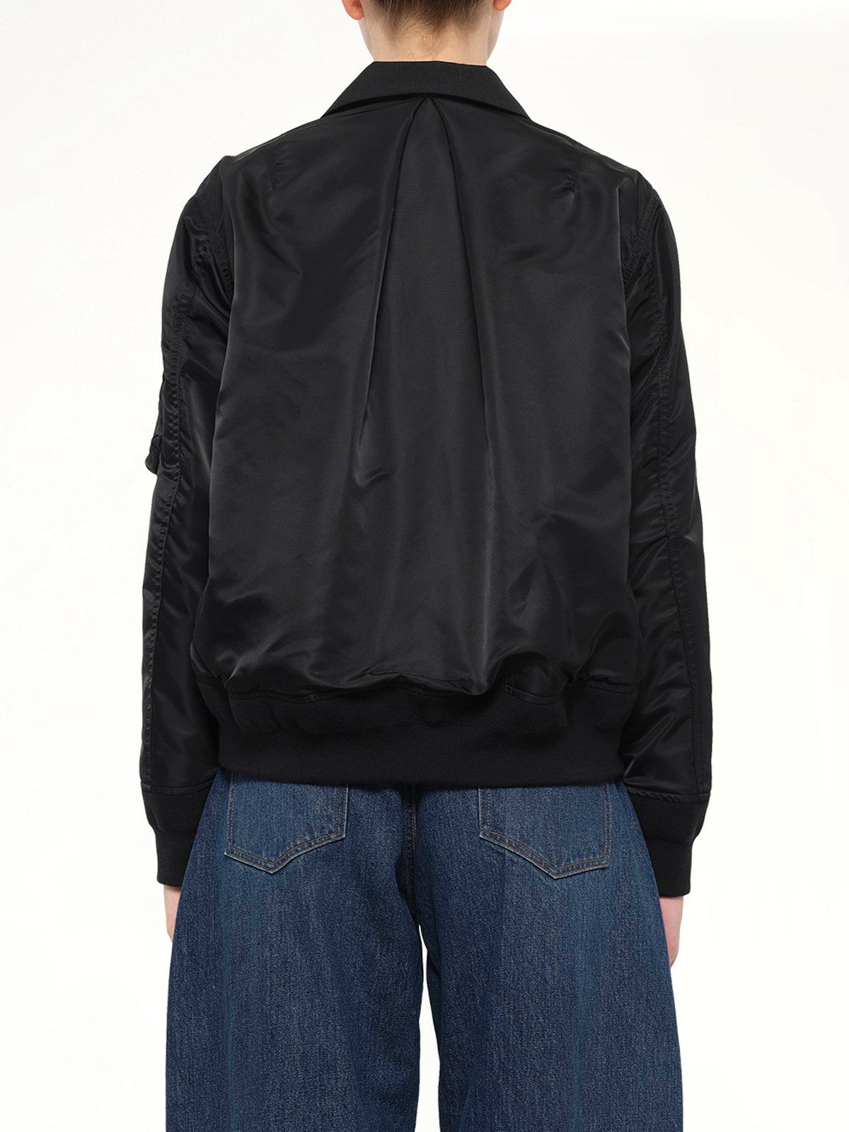 Suiting x Nylon Twill Jacket in Black