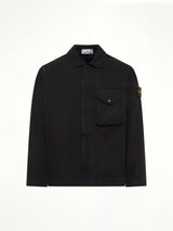 1200001 Dense Cotton Twill Shirt in Black
