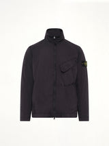 1200015 Ultra Light Nylon Stretch Zip Shirt in Black