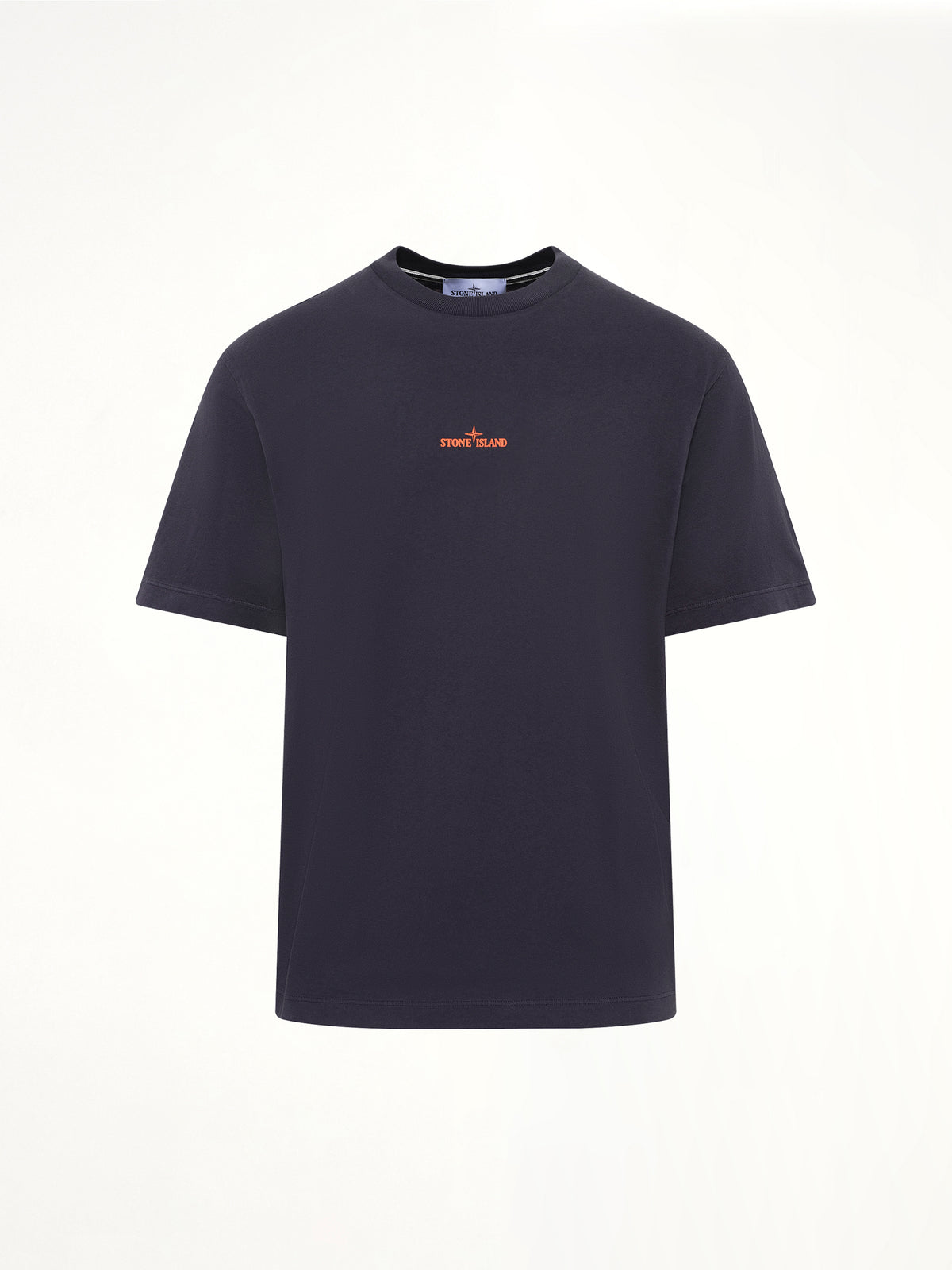 2100001 Cotton Logo T-Shirt in Blue Navy