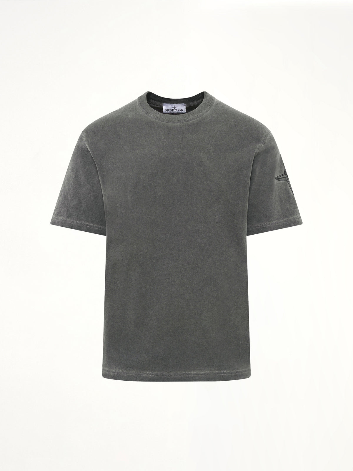2100024 Garment Dyed T-Shirt in Black