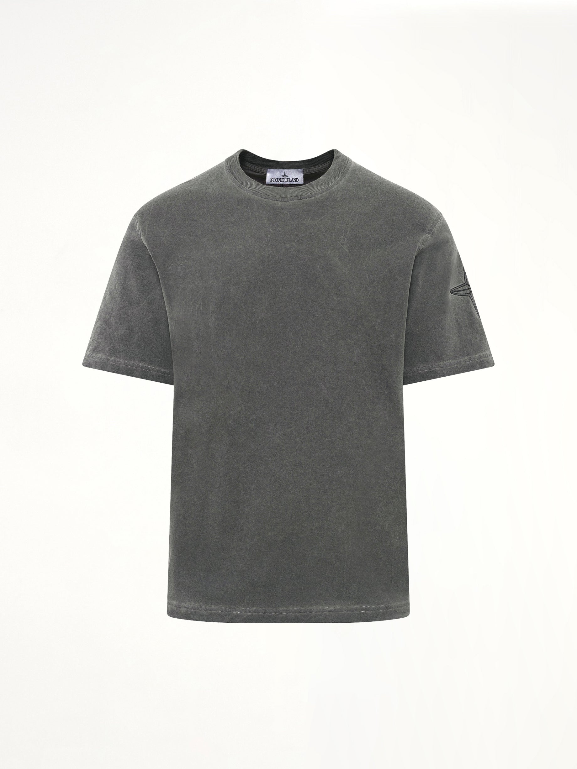 2100024 Garment Dyed T-Shirt in Black