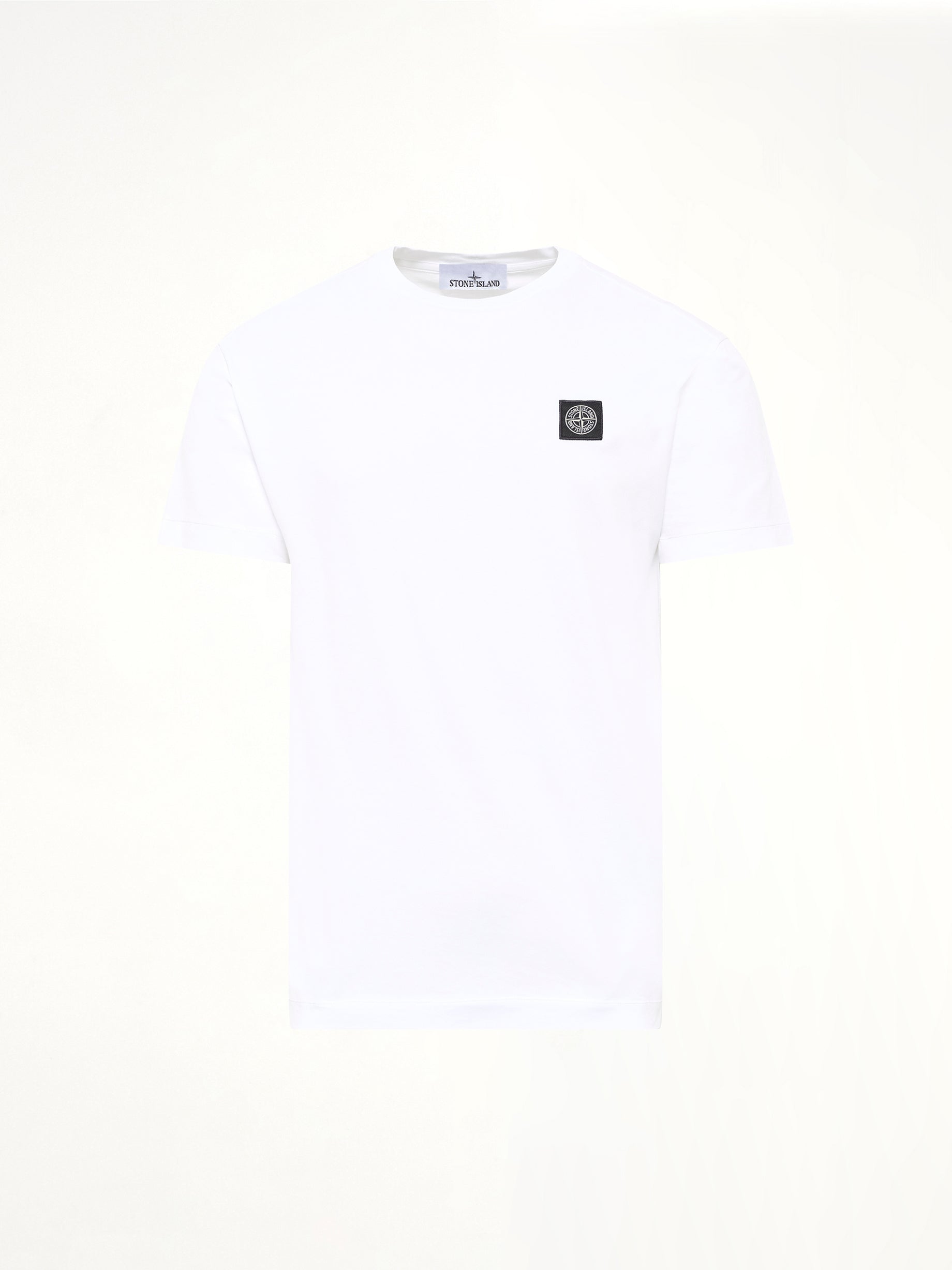 2100027 Cotton Compass Patch T-Shirt in White