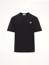 2100030 Cotton Compass Patch T-Shirt in Black