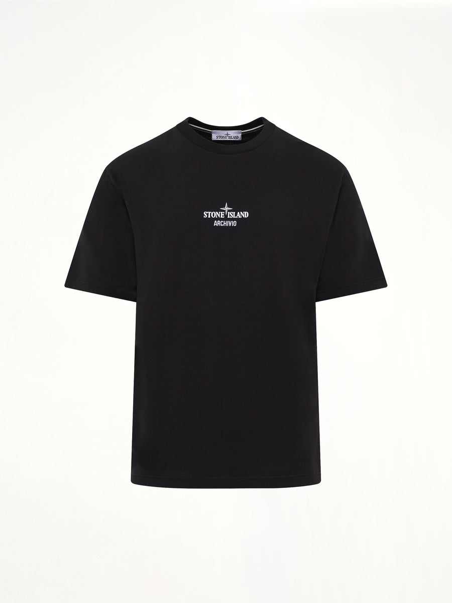 2100033 Cotton Logo T-Shirt in Black