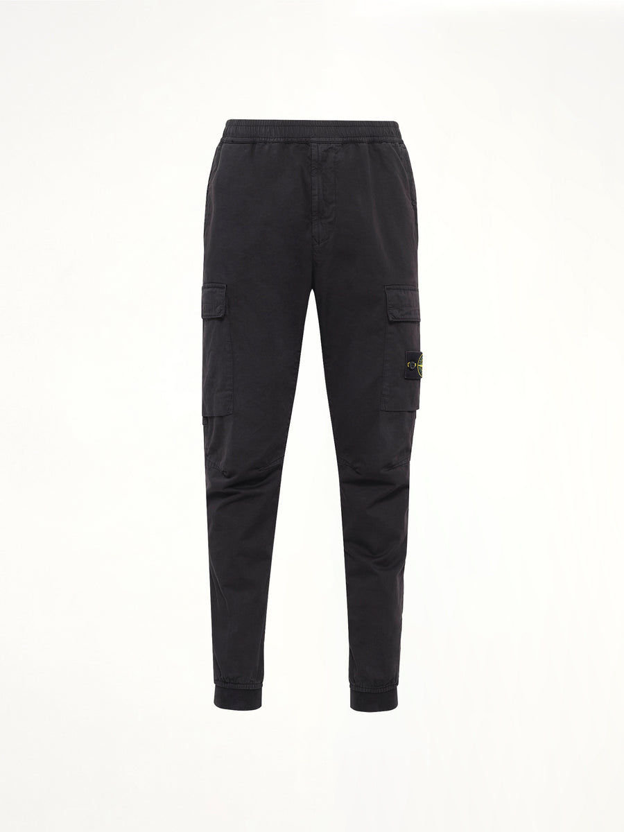 3100033 Cotton Satin Trouser in Black