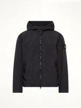 4100001 Crinkle Reps Hooded Jacket in Black